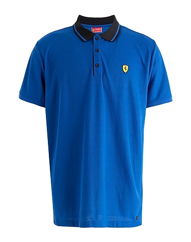 SCUDERIA FERRARI Polo shirt Blue 100% Polyester