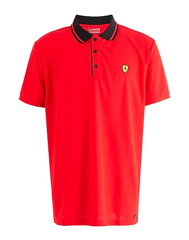 SCUDERIA FERRARI Polo shirt Red 100% Polyester