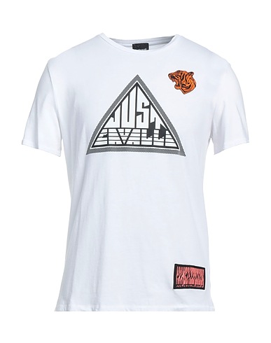 JUST CAVALLI T-shirt Bianco 100% Cotone, Poliestere