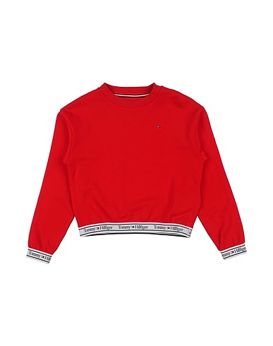 TOMMY HILFIGER Sweatshirt Red 78% Cotton, 18% Polyester, 4% Elastane