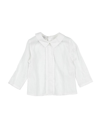 MARLÙ Solid color shirt White 100% Linen