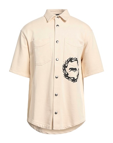 JUST CAVALLI Shirts Beige 100% Cotton