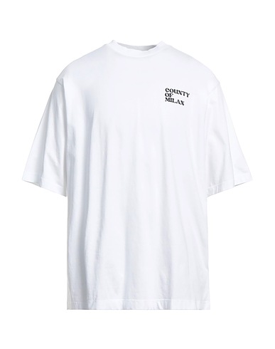 MARCELO BURLON T-shirt White 100% Organic cotton, Elastane
