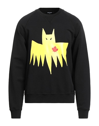DSQUARED2 Sweatshirt Black 100% Cotton, Elastane