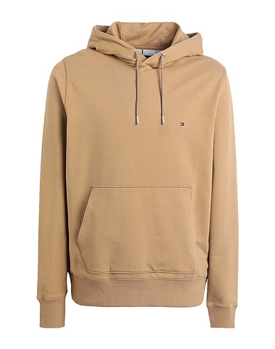 TOMMY HILFIGER Hooded sweatshirt Camel 95% Cotton, 5% Elastane