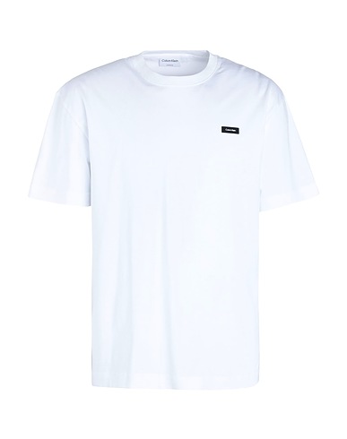 CALVIN KLEIN Basic T-Shirt White 100% Cotton