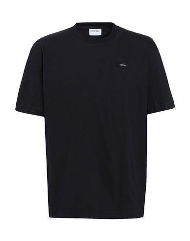 CALVIN KLEIN Basic T-Shirt Schwarz 100% Baumwolle