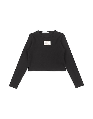 CALVIN KLEIN JEANS T-shirt Black 94% Cotton, 6% Elastane