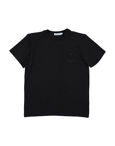 CALVIN KLEIN JEANS T-shirt Black 94% Cotton, 6% Elastane