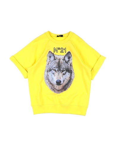 N°21 Sweatshirt Yellow 100% Cotton