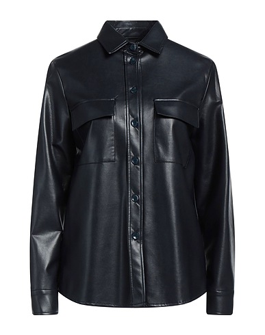 CARACTÈRE Solid colour shirts & blouses Midnight blue 95% Viscose, 5% Other Fibres
