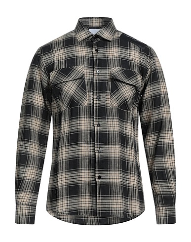 GAëLLE Paris Checked shirt Black 100% Linen