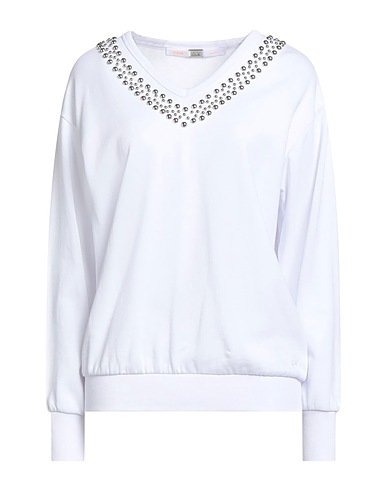 SUN 68 Felpa Bianco 100% Cotone
