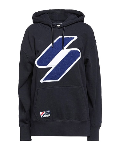 SUPERDRY Hooded track jacket  Midnight blue 100% Cotton