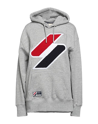 SUPERDRY Felpa Grigio 100% Cotone