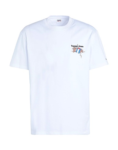 TOMMY JEANS T-Shirt Weiß 100% Baumwolle