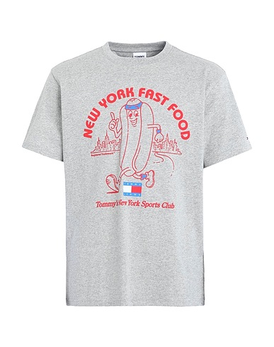 TOMMY JEANS T-shirt Light grey 100% Cotton