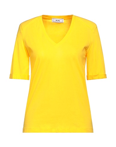 JIJIL Basic T-shirt Yellow 100% Cotton