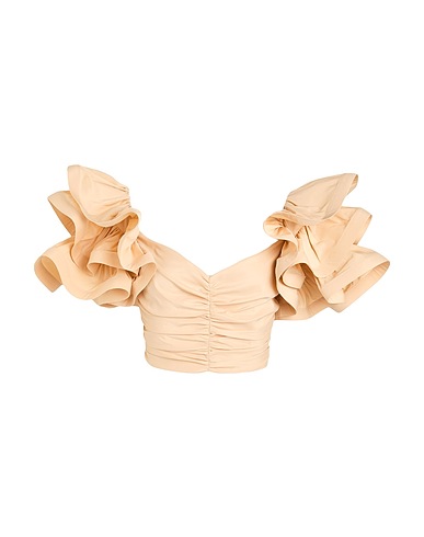 ELISABETTA FRANCHI Top Beige 100% Polyester