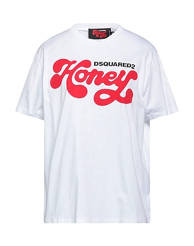 DSQUARED2 T-shirt HONEY Bianco 100% Cotone