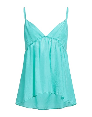 SFIZIO STUDIO Silk top Turquoise 100% Silk
