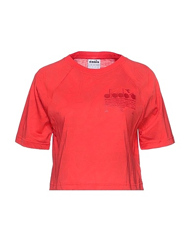 DIADORA T-Shirt Rot 100% Baumwolle