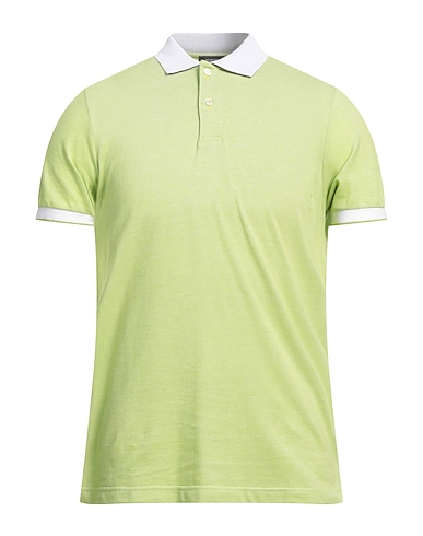 ROSSOPURO Polo shirt Light green 100% Cotton