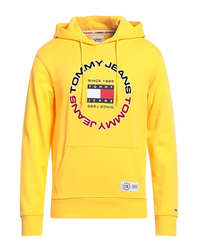 TOMMY JEANS Hooded track jacket  TJM REG ATHLETIC HOO Yellow 100% Cotton