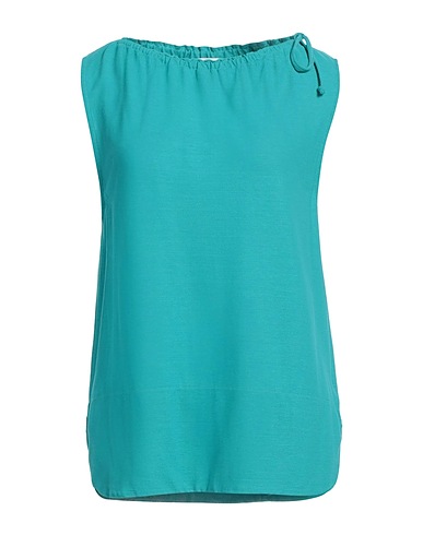ZANONE Top Turchese 100% Cotone