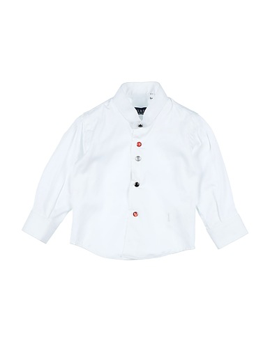 MANUELL & FRANK Solid colour shirt White 100% Cotton