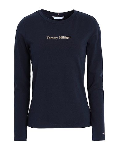 TOMMY HILFIGER T-shirt Blu notte 96% Cotone, 4% Elastan