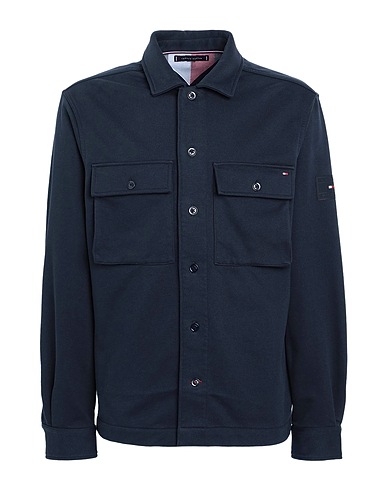 TOMMY HILFIGER 無地シャツ ミッドナイトブルー コットン 71% / ポリエステル 29%