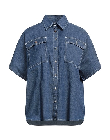 LIU •JO Denim shirt Blue 99% Cotton, 1% Elastane