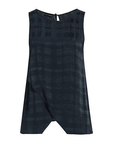 EMPORIO ARMANI Top Blue 80% Acetate, 20% Silk