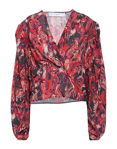 IRO Top Red 57% Viscose, 43% Silk