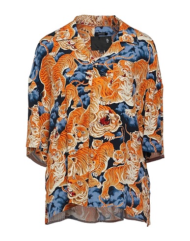 R13 Patterned shirts & blouses Navy blue 100% Rayon