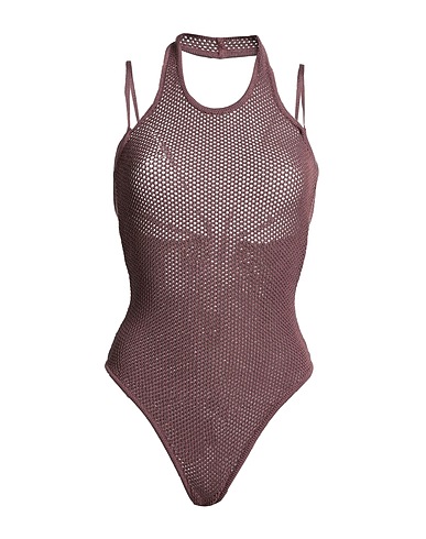 ANDREĀDAMO TOPWEAR Chocolate brown 80% Viscose, 10% Polyester, 9% Polyamide, 1% Elastane