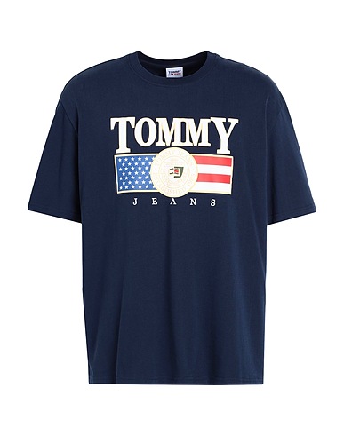 TOMMY JEANS T-shirt Navy blue 100% Cotton