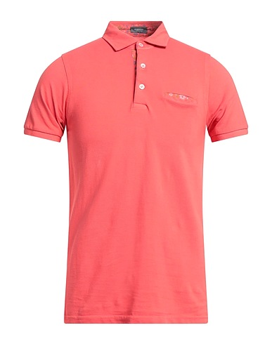 ROSSOPURO Poloshirt Koralle 100% Baumwolle