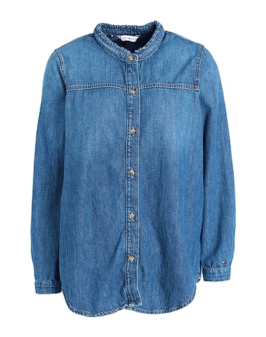 TOMMY HILFIGER Denim shirt Blue 100% Cotton