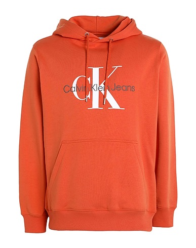 CALVIN KLEIN JEANS Φούτερ Πορτοκαλί 100% Βαμβάκι
