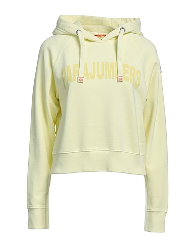PARAJUMPERS Hooded track jacket  Pastel yellow 100% Cotton