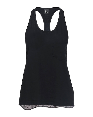8PM Tanktop Schwarz 100% Baumwolle, Viskose