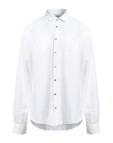ALPHA STUDIO Linen shirt White 100% Linen