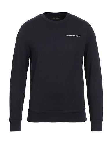 EMPORIO ARMANI Sweatshirt Midnight blue 67% Modal, 33% Cotton