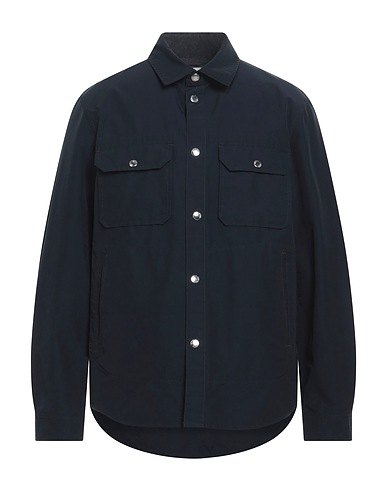 WOOLRICH 無地シャツ ネイビー コットン 64% / ナイロン 36%