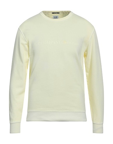 C.P. COMPANY Sweat-shirt Jaune pastel 100% Coton