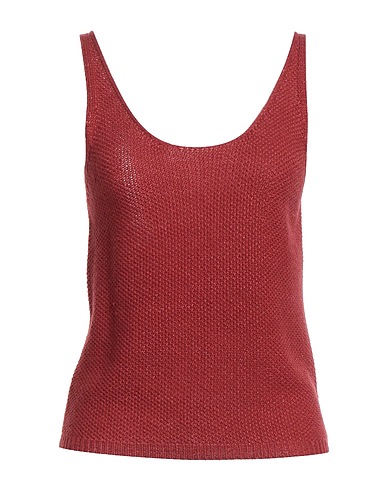 MEISÏE Vest Rust 84% Acrylic, 16% Lurex®