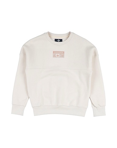 CONVERSE Felpa FLEECE CREW
 Beige 60% Cotone, 40% Poliestere