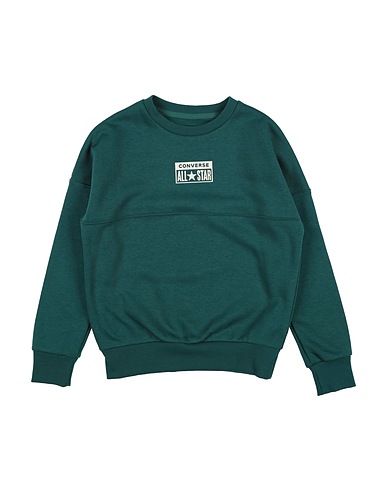 CONVERSE Felpa FLEECE CREW
 Verde petrolio 60% Cotone, 40% Poliestere